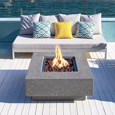 Manhattan Square Propane Fire Pit Table