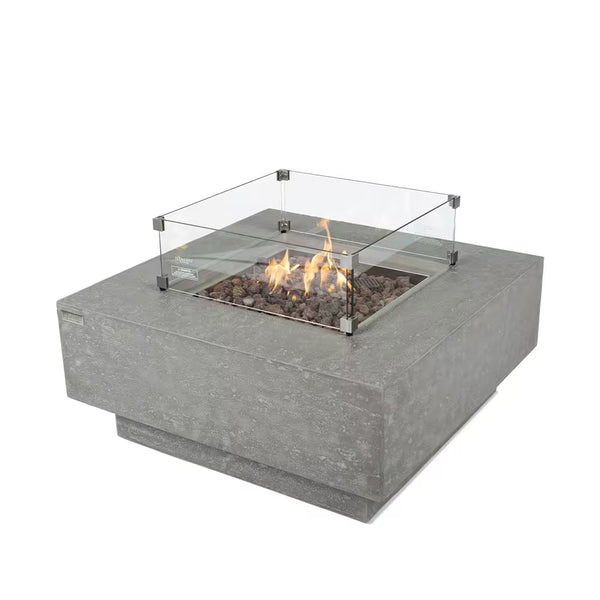 Manhattan Square Propane Fire Pit Table