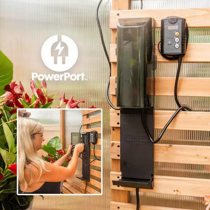 Elevate Your Gardening Experience with the Poppy 11 Ft. Cedar Wood & Polycarbonate Walk-In Greenhouse Kit - Perfect for Year-Round Plant Care!