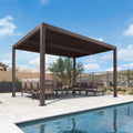 10' x 12' PURPLE LEAF Bronze Adjustable Louvered Pergola