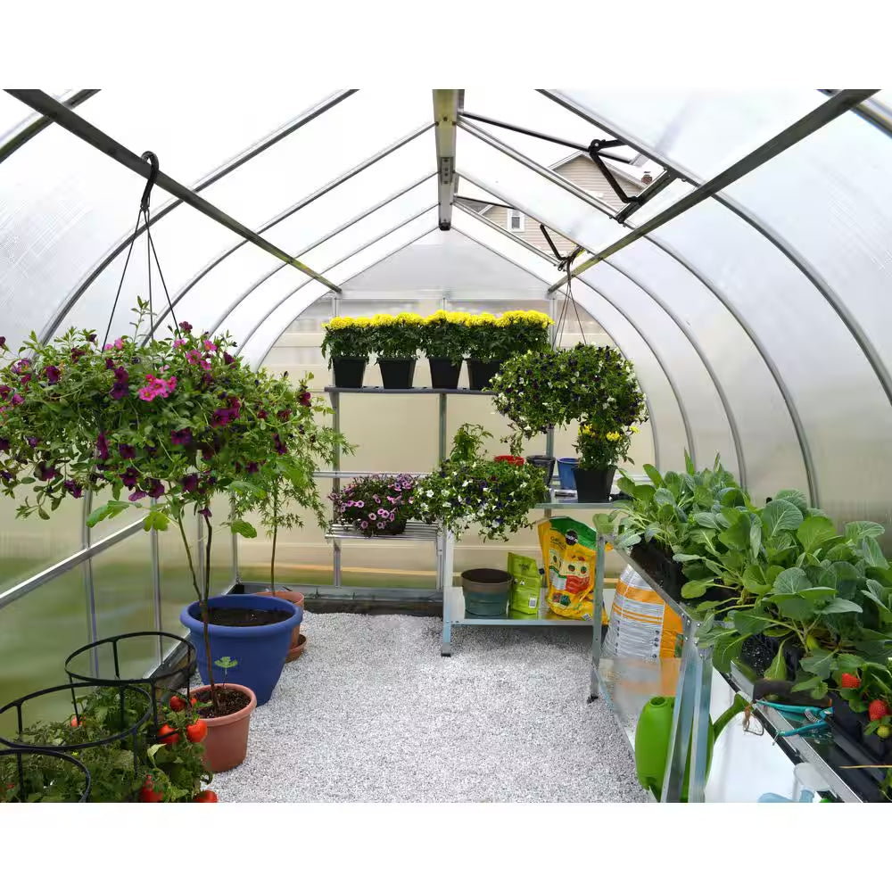 Bella 8 Ft. X 12 Ft. Silver/Diffused Polycarbonate DIY Greenhouse Kit