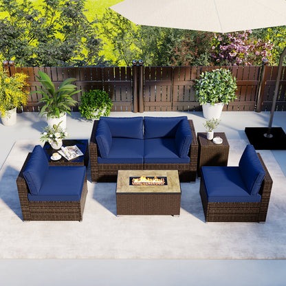 Enjoy Cozy Outdoor Gatherings with the 7-Piece Furniture Set