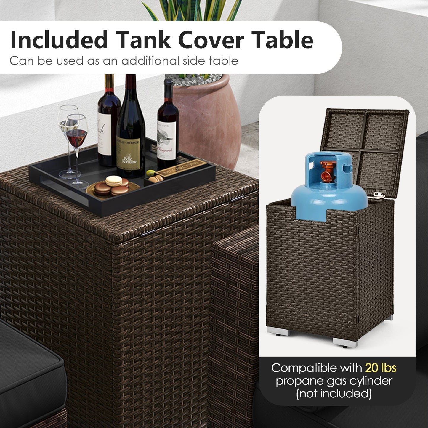 Enjoy Cozy Outdoor Gatherings with the 7-Piece Furniture Set