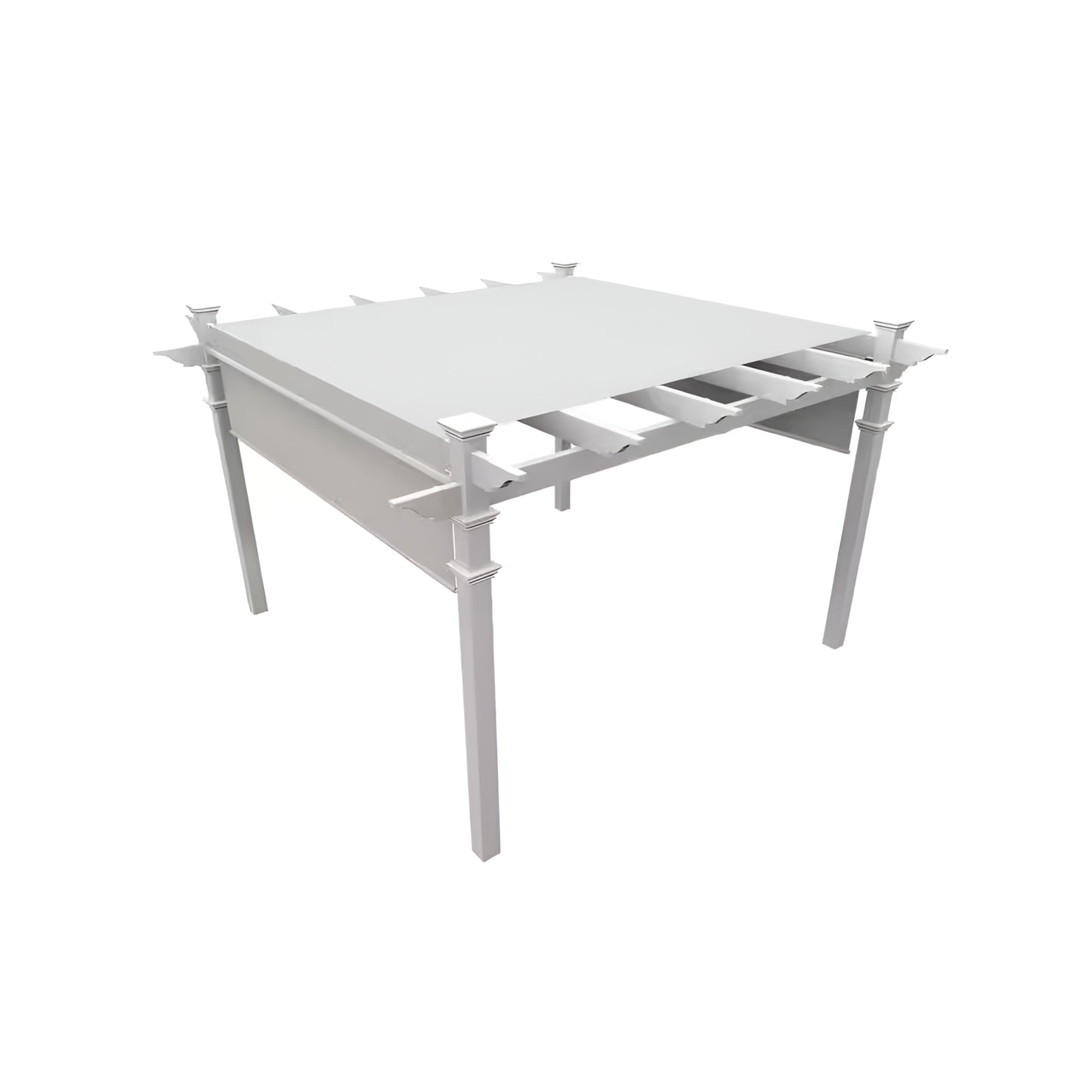 Monterey Vinyl Pergola – White Canopy