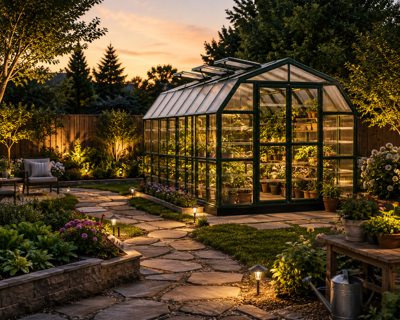 Grand Gardener Polycarbonate Greenhouse 9' x 17'