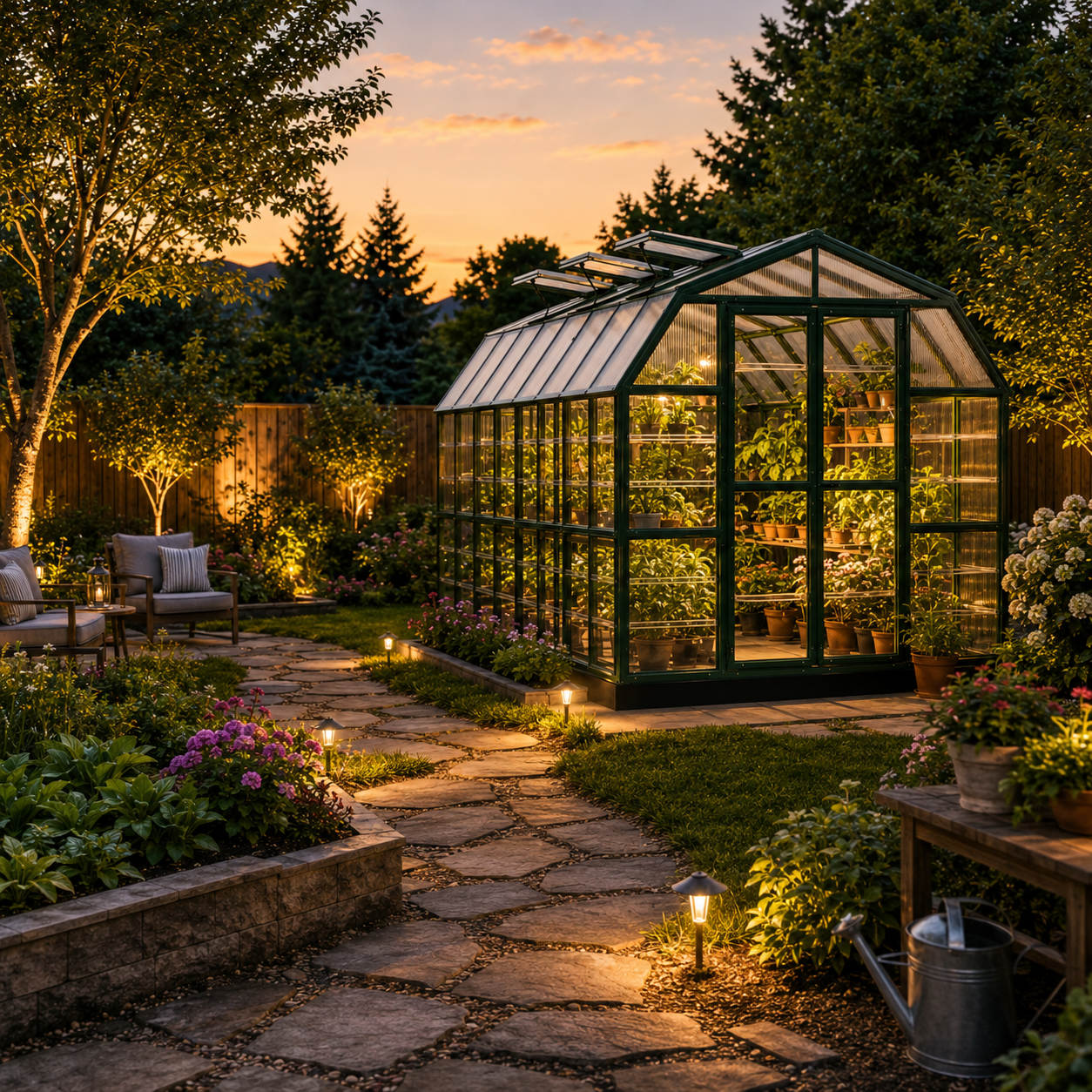 Grand Gardener Polycarbonate Greenhouse 9' x 17'
