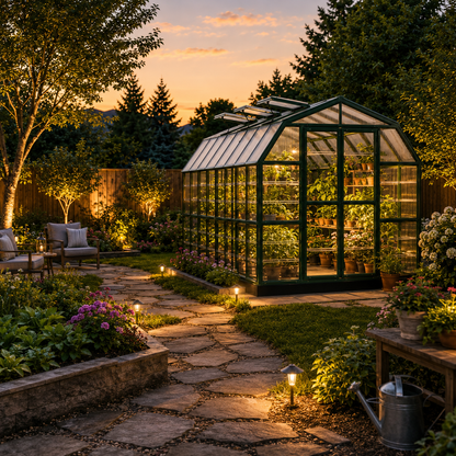 Grand Gardener Polycarbonate Greenhouse 9' x 17'