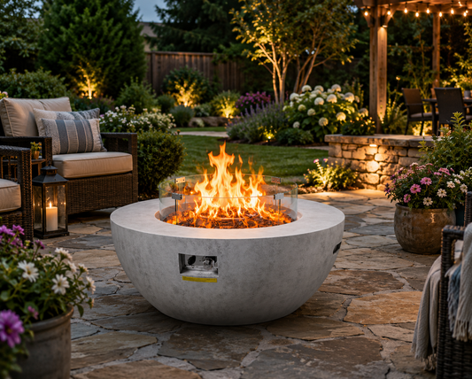 Outdoor Propane Gas Fire Pit Table