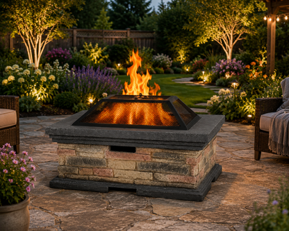 Ehlen Square Wood-Burning Fire Pit
