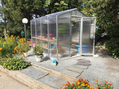 Palmetto 8' x 10' Aluminum & Glass Greenhouse Kit