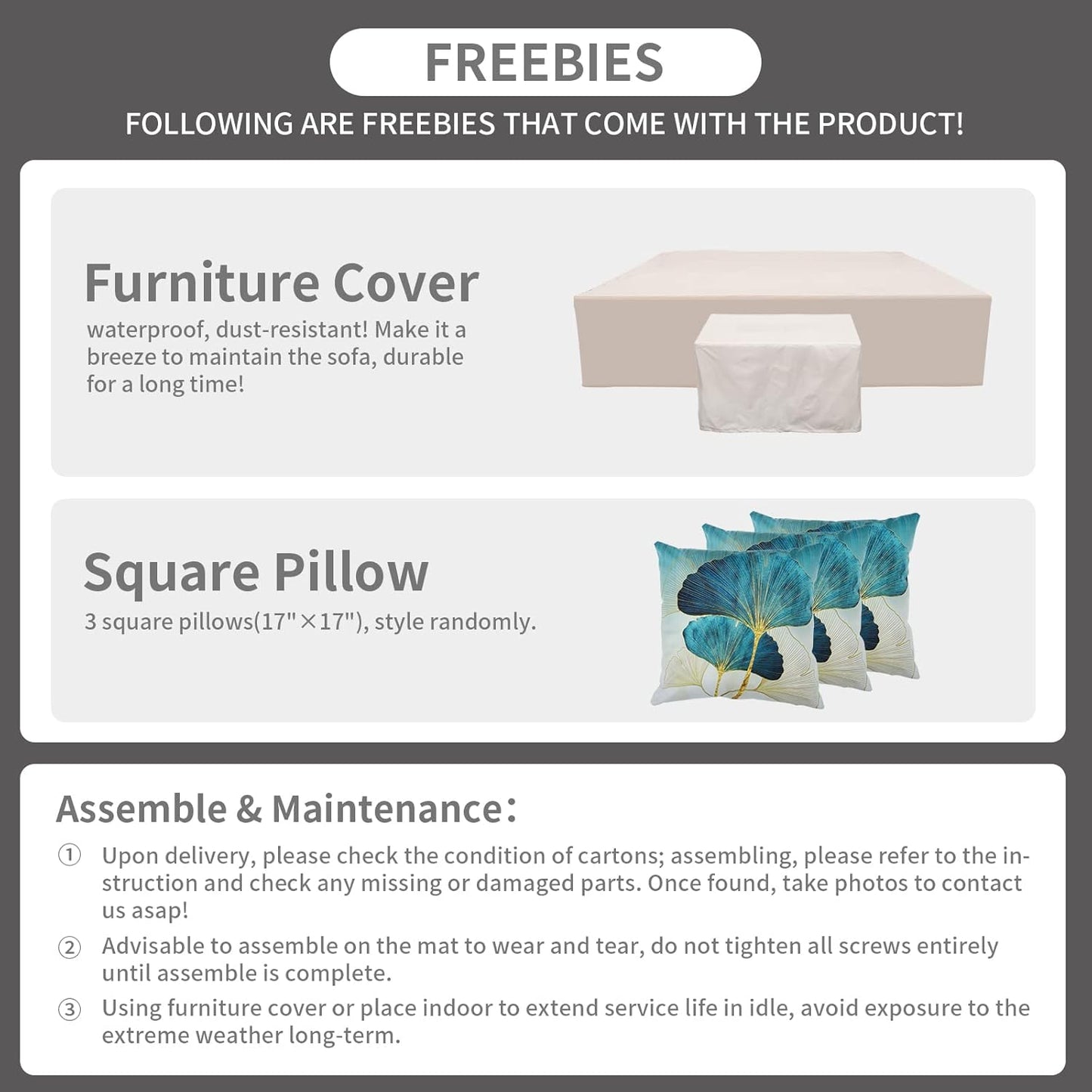 Outdoor Sectional Patio Furniture 45 in Fire Pit 9-Piece Patio Sectional Outdoor Furniture 60000 BTU Steel Propane Fire Pit Table Glass Wind Guard No-Slip 5" Cushions Waterproof Covers, Peacock Blue