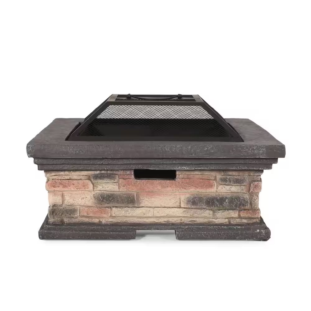 Ehlen 29 In. Stone Wood Burning Outdoor Patio Fire Pit