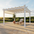 Monterey Vinyl Pergola – White Canopy