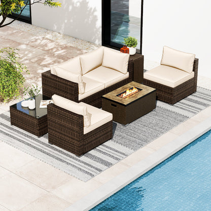 Enjoy Cozy Outdoor Gatherings with the 7-Piece Furniture Set